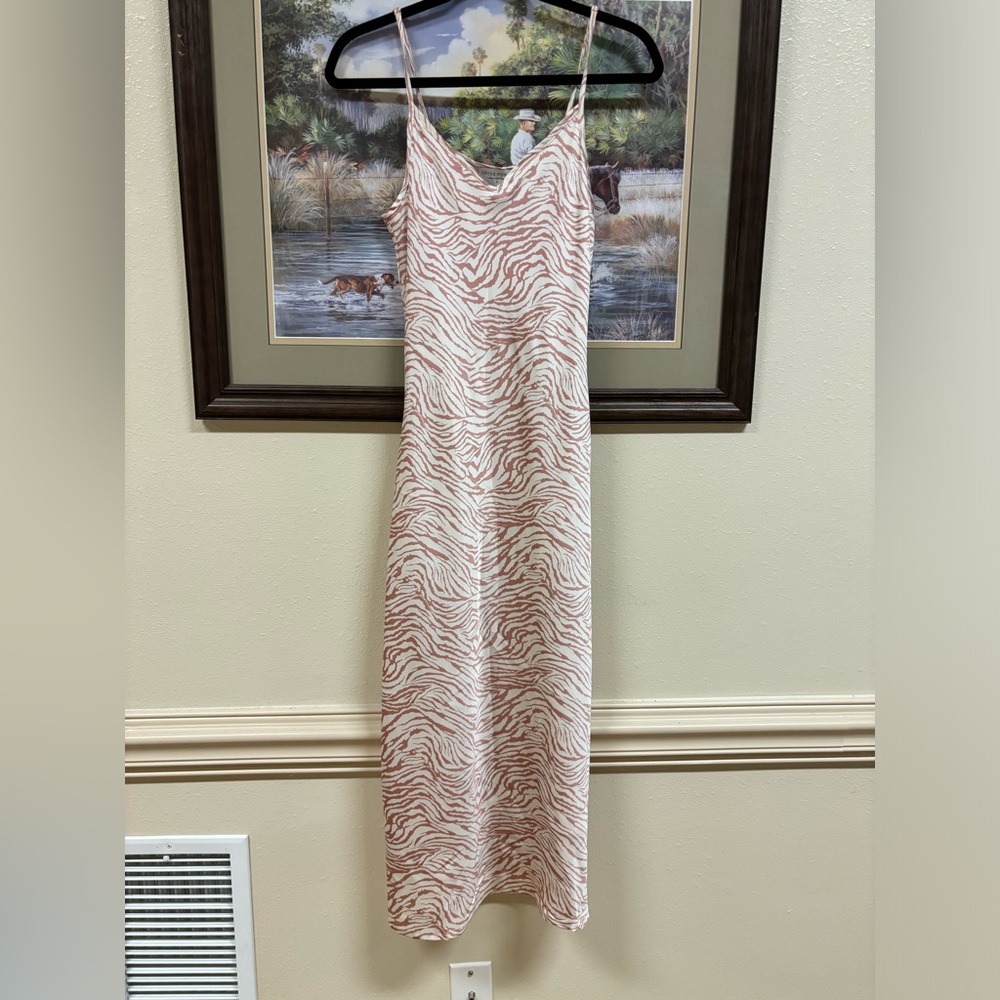 Silk midi dress